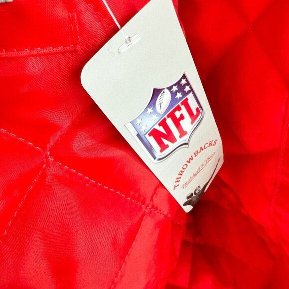 Kansas City Chiefs Red Nylon Bomber Jacket XS - Picture 7 of 7